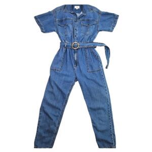 Frame Arie Denim Jumpsuit Size X Small Tall Petite